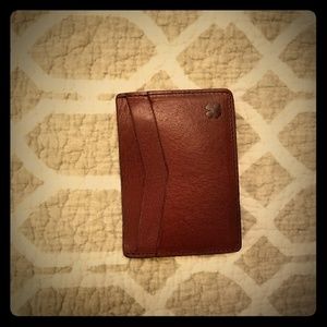 Lucky Brand leather card sleeve, brand new